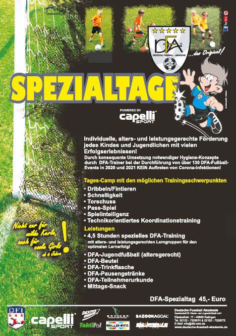 Fussball Spezial-Tage bei der DFA