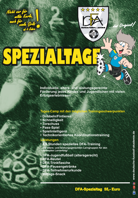 Fussball Spezial-Tage bei der DFA